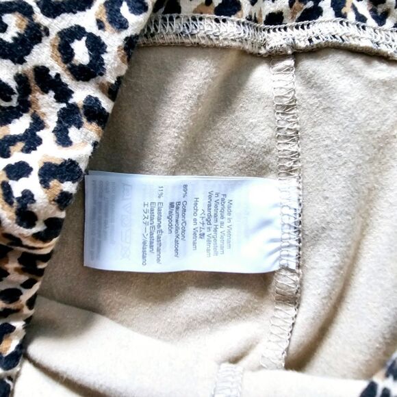 J. Crew cropped leggings leopard cheetah animal print yoga crops pants small - Picture 3 of 7